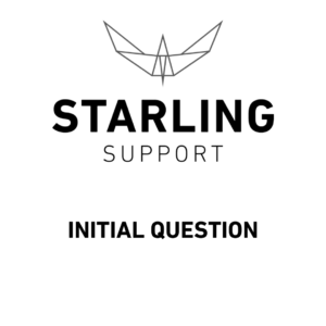 Starling Support Initial Question